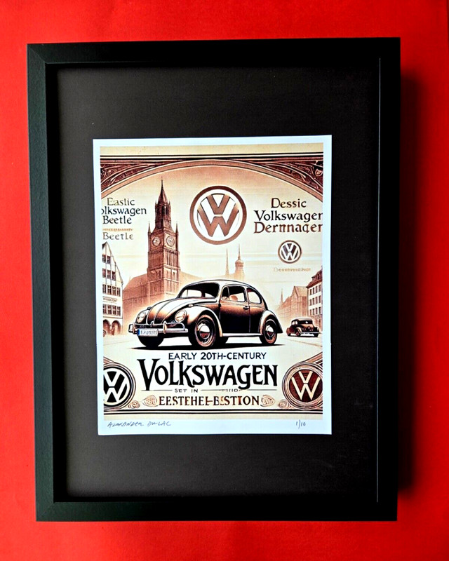 ALEXANDER DULAC Hand Signed Authentic Print | MY VOLKSWAGEN Ltd.Ed. of 10 COA