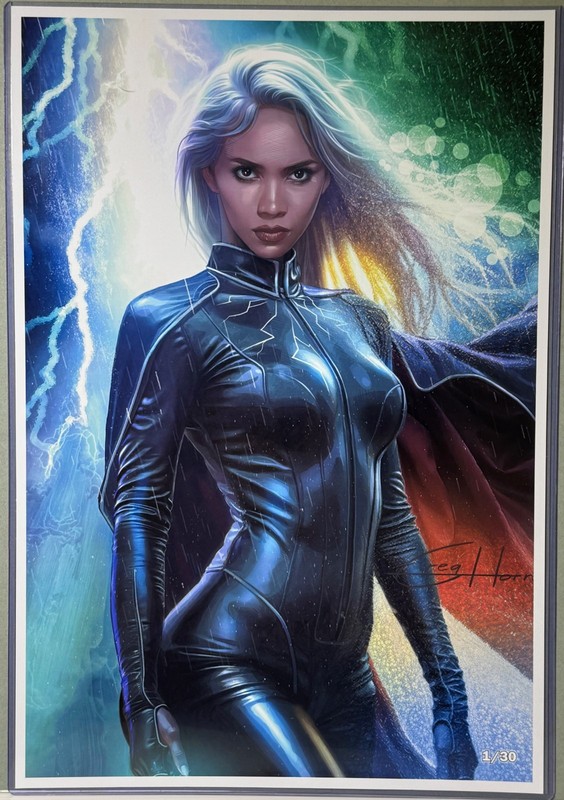 Lithograph 13×19, Halle Berry Storm, Limited to #/30