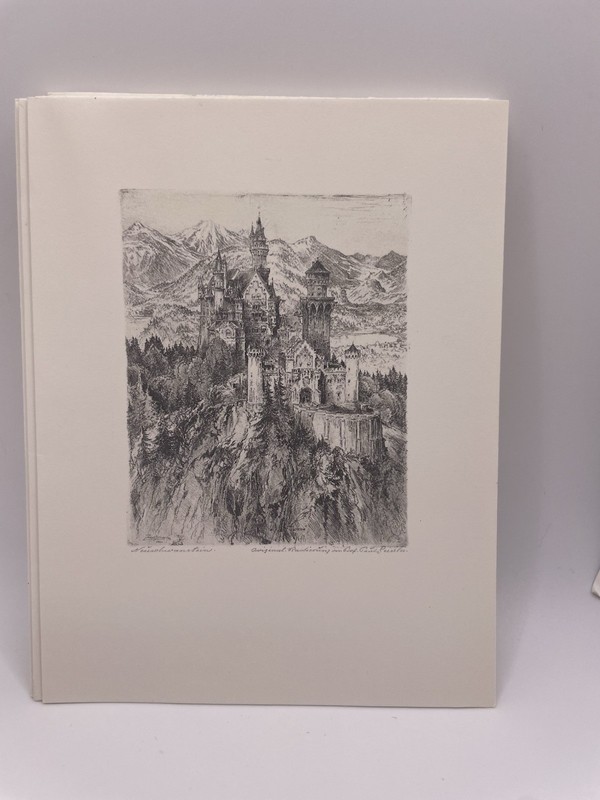 Vintage German Etching Print Lot Paul Geissler Rothenburg 12pc Set gallery