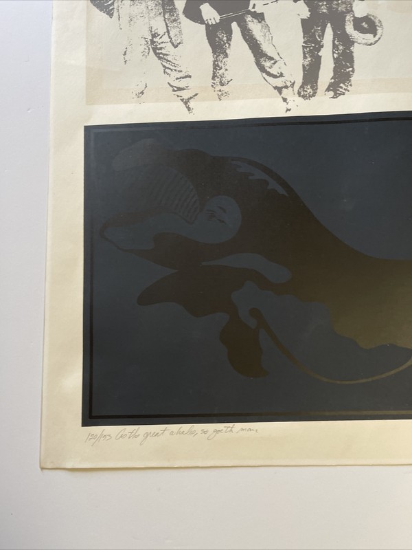 Large Lithograph Signed Limited 1970’s Pop Abstract Expressionism San Francisco gallery