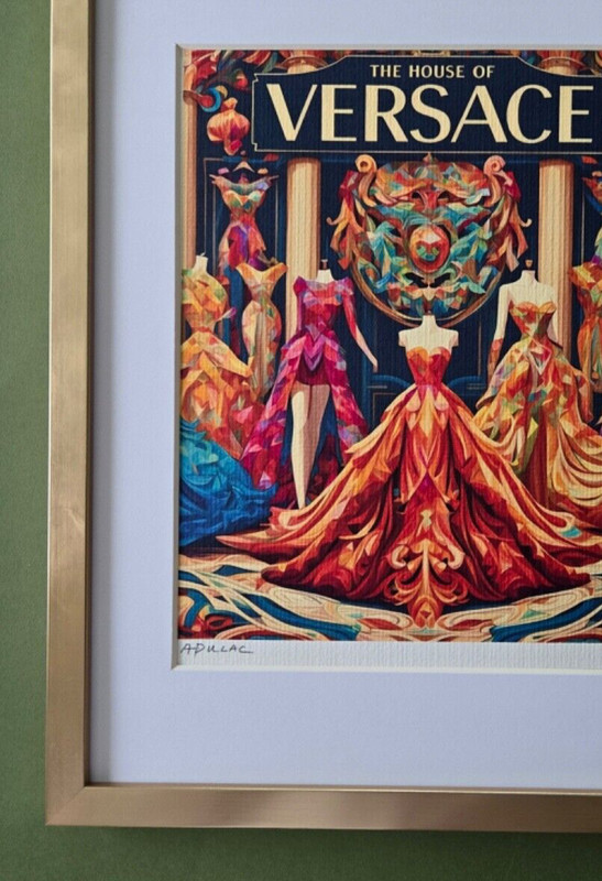 ALEXANDER DULAC | VERSACE Hand Signed Authentic Print Edition of 10 | COA!! gallery