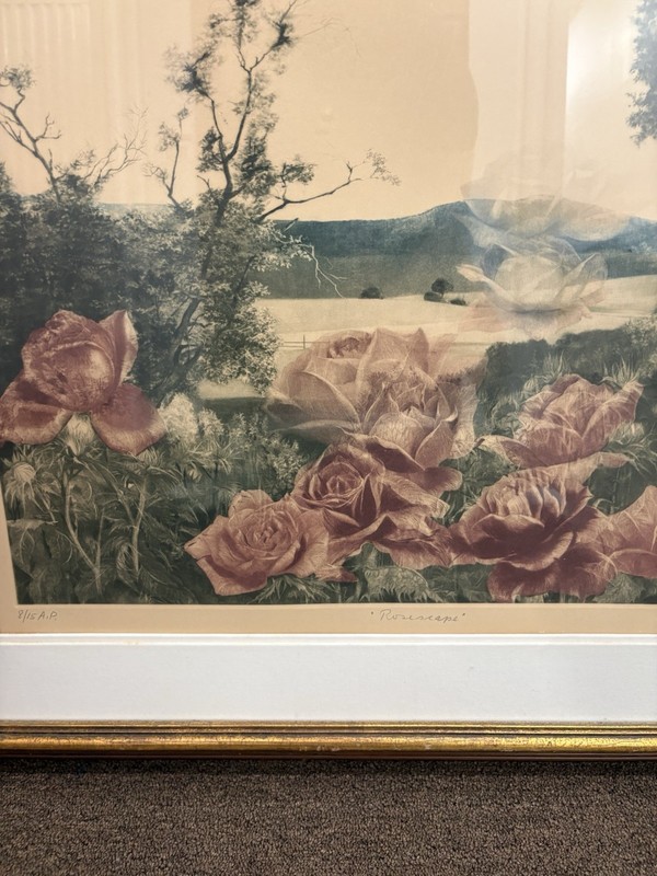 G.H. Rothe "Rosescape"Signed Color Mezzotint Art Print–Rare Artist's Proof 8/15 gallery