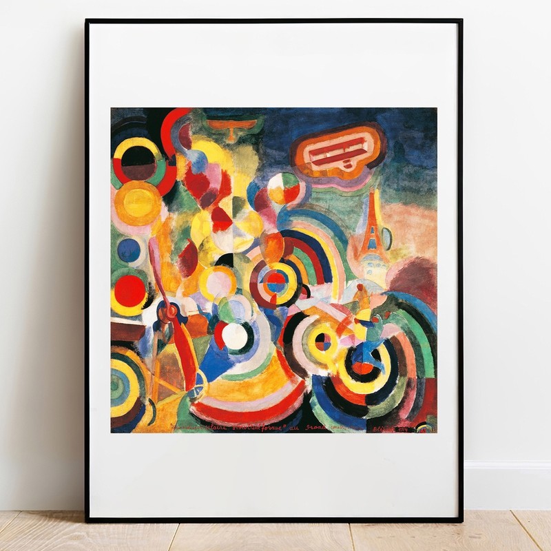 Art print Delaunay Homage to Bleriot giclee print poster wall Art home decor