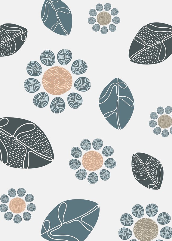 Geometric Shapes Pattern Illustration Set Minimalist 7x5 Decor Wall Art Print gallery