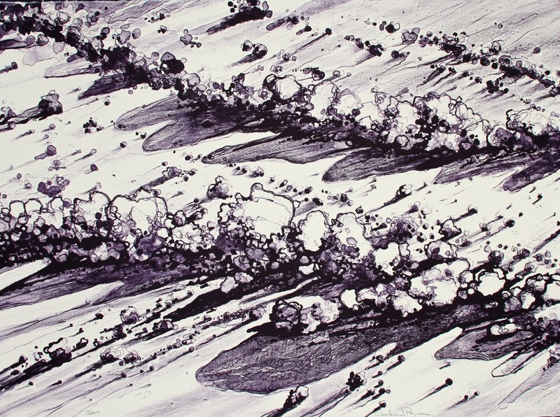 Woodward Payne «Desert Wash» Signed Fine Art Lithograph Limited Ed 1982