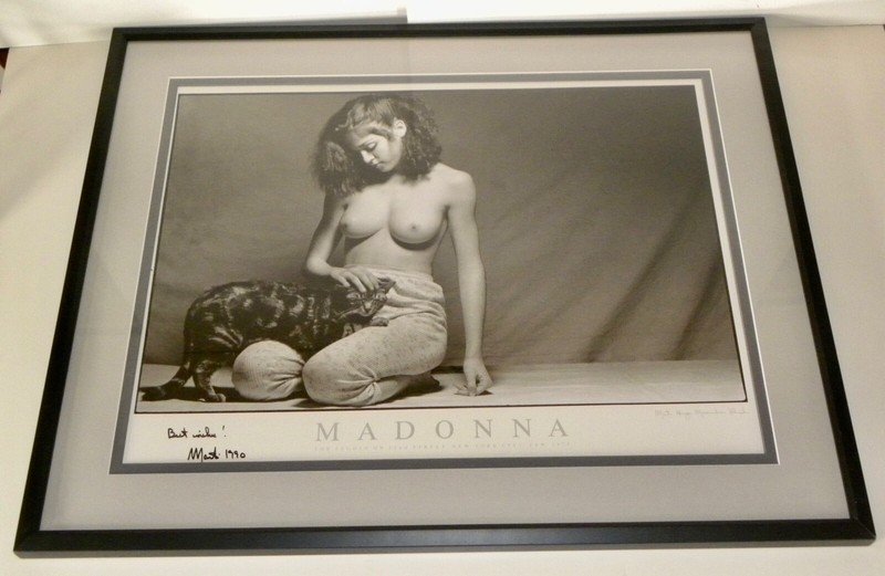 MADONNA & HUGO THE CAT (1979) SIGNED!!! Martin Hugo Maximilian Schreiber ~ RARE!