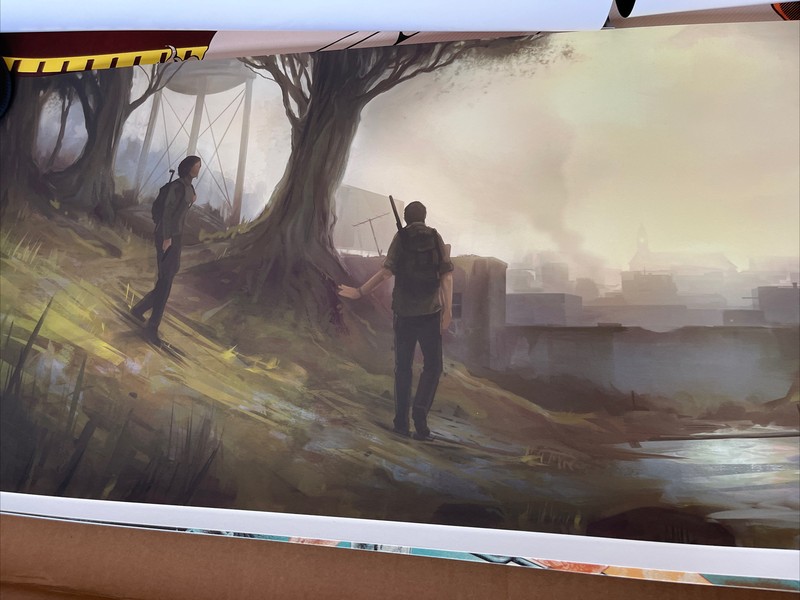 The Last Of Us Joel Ellie Mondo Rare Print 36×12 Imperfect Print