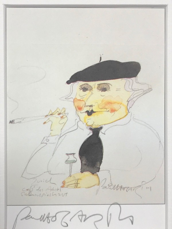 Paul Hogarth RA – Cafe Des Artistes – Artist Signed Limited Edition