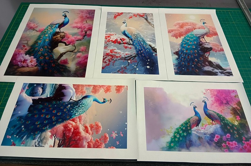 Peacock Wall Art Animals Peacock Bird Living Room Pictures Prints On Canvas gallery