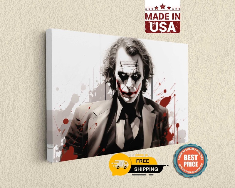 Legend Villain Memory Of Joker Cover Poster Cartoon Anime Evil Canvas Print