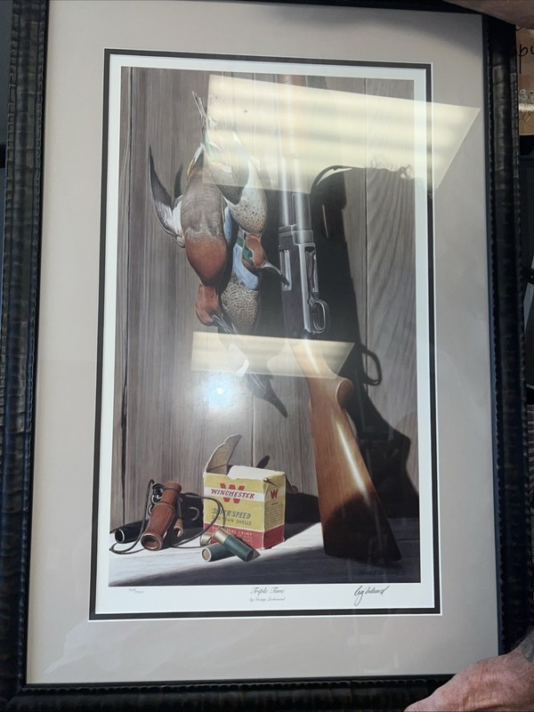 George Lockwood «Triple Time» Signed Numbered Ltd Ed Print Matted Framed