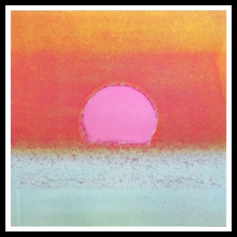 ANDY WARHOL- «Sunset» #90 Screenprint Proof- Top Quality 34x 34″- A Real Beauty!