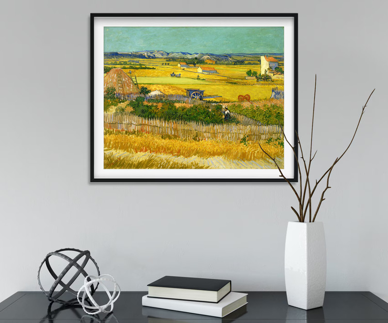 Vincent van Gogh The Harvest 3D Effects Texture Gel Handmade Ready to hang gallery