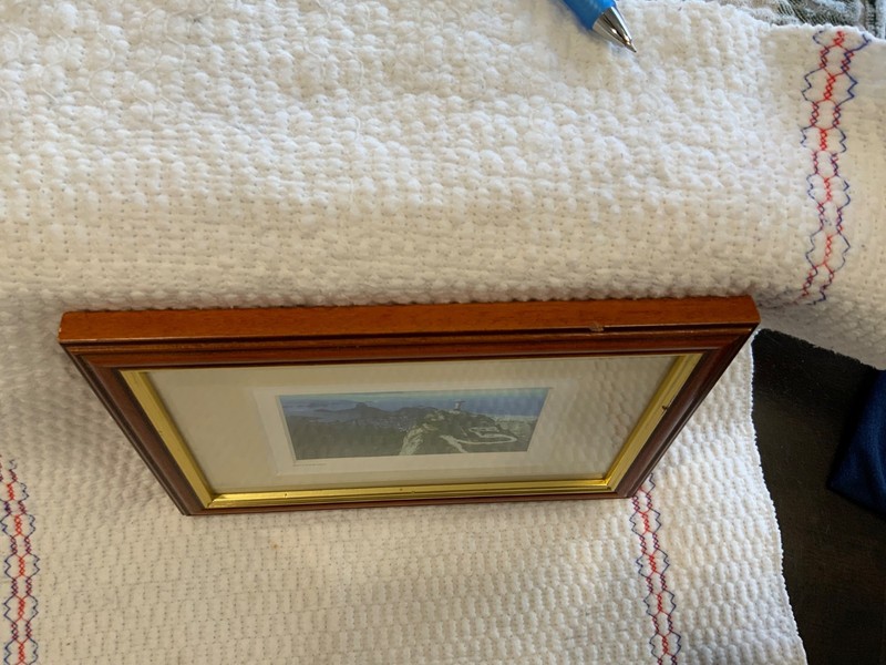 Global Miniatures Lithograph 2 MINI PRINTS Framed Matted Hand Titled Initialed 5 gallery