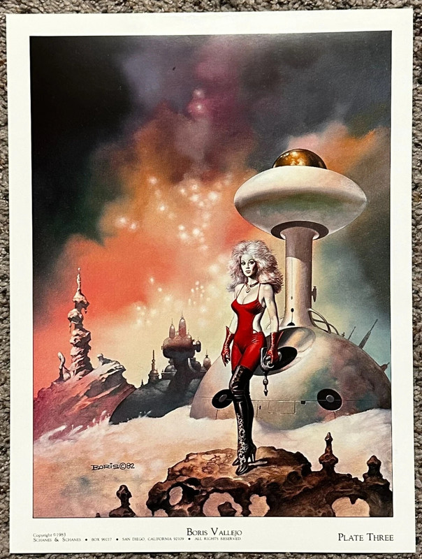 Boris Vallejo BORIS’ BEAUTIES Art Print 3 Schanes & Schanes 1983