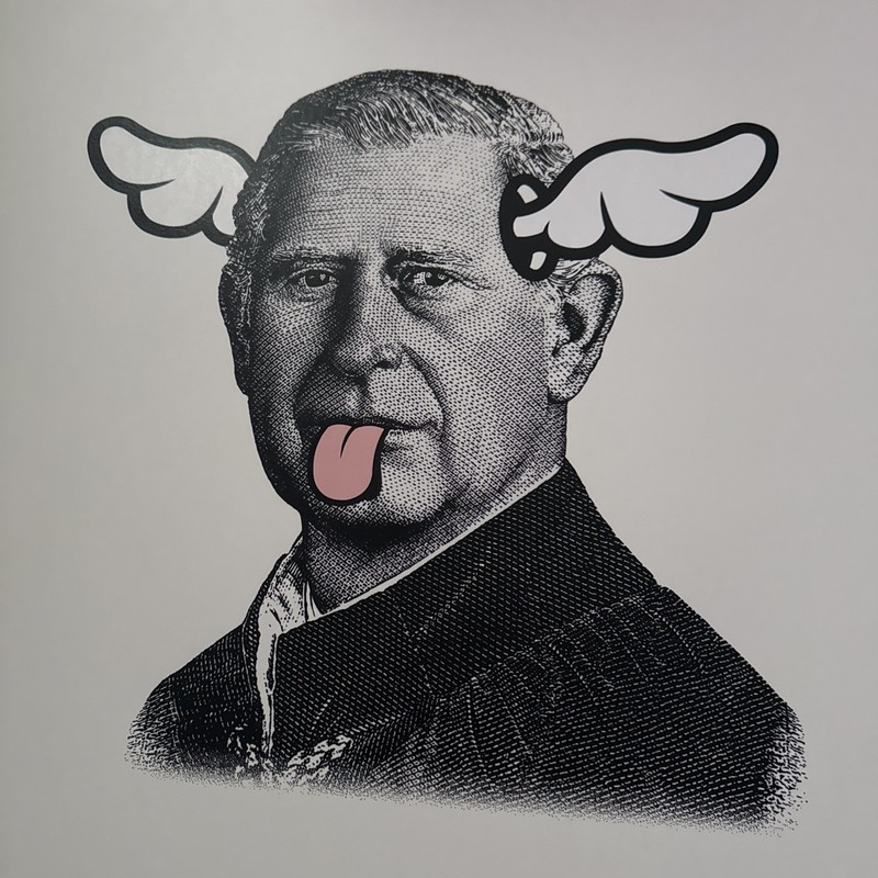 DFACE – Dog Save The King Art Print White 230 Edition Low print no in 2x