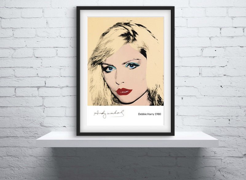 Andy Warhol - Debbie Harry 1980 Signed Print, Size A3. gallery