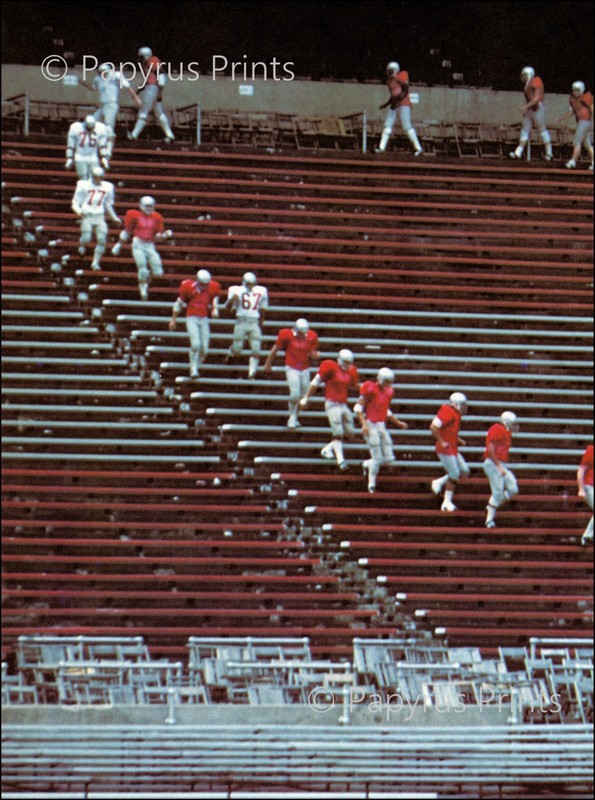 1978 Vintage Print Ohio State Buckeyes Football Team Practice Bleachers Game