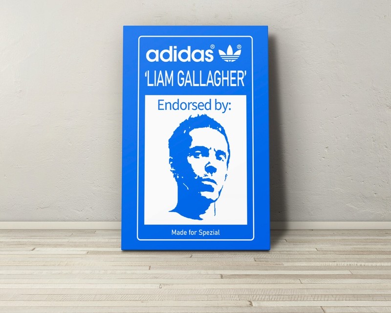 Liam Gallagher Adidas Spezial Aluminium Sign 30 x 20cm