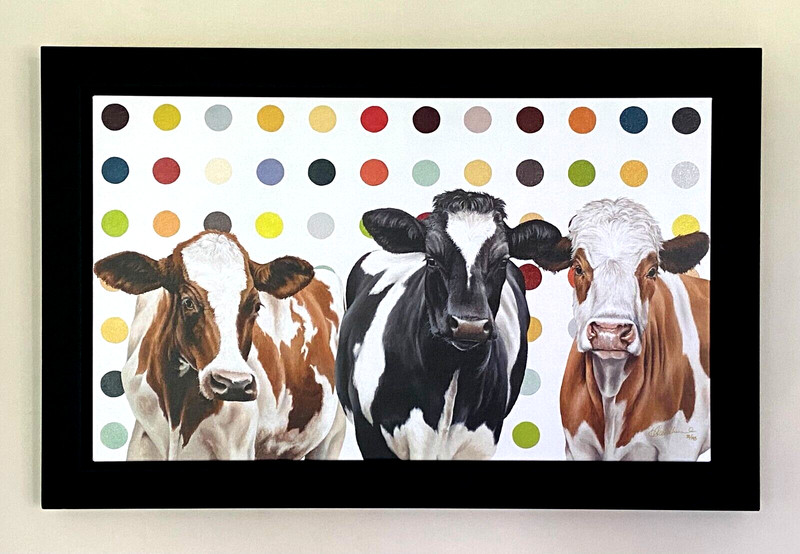 HAYLEY GOODHEAD (Contemporary) Limited Edition Print on Canvas 'Damien's Herd' gallery
