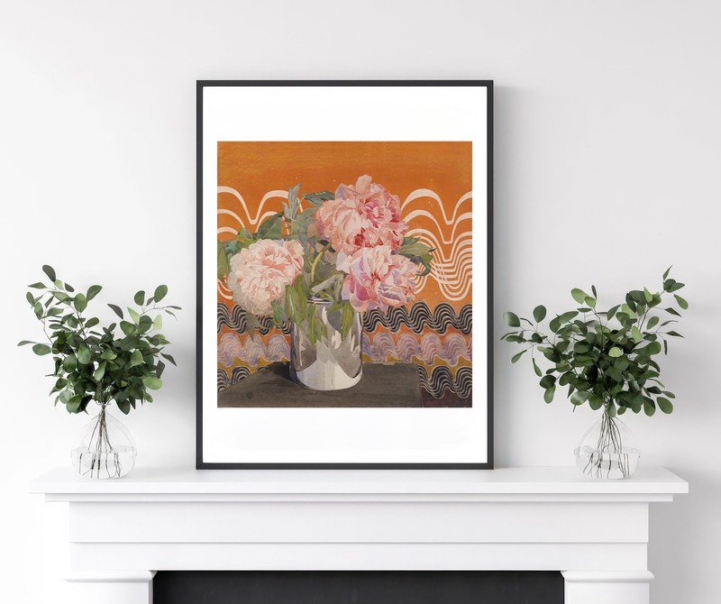 Art print Mackintosh Peonies 1920 flower Art poster gallery wall Art vintage gallery