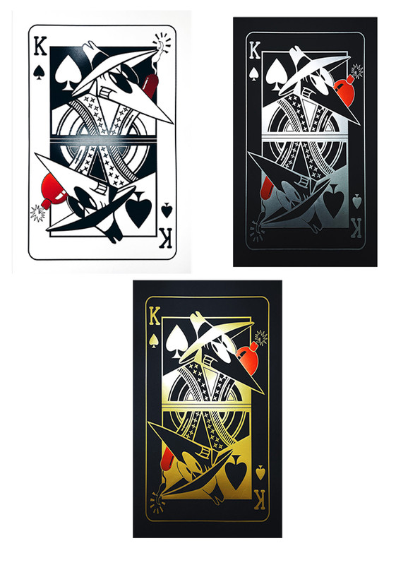 Alexander John Who’s The King? Print Lot of 3 Standard Silver & Gold Edition New