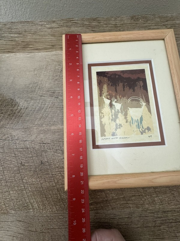 Carl Bandy Desert View Bighorn Sheep Print Wall Art Framed Southwest gallery