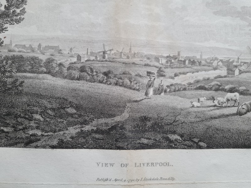 Antique 1795 print - View of Liverpool - Merseyside - Edward Dayes gallery