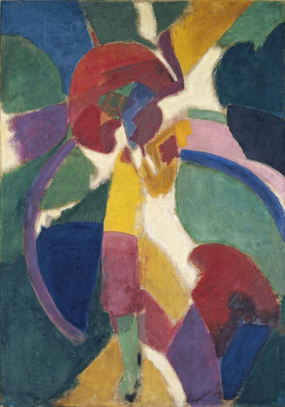 Robert Delaunay – Woman with a Parasol (1913) – 17″ x 22″ Fine Art Print