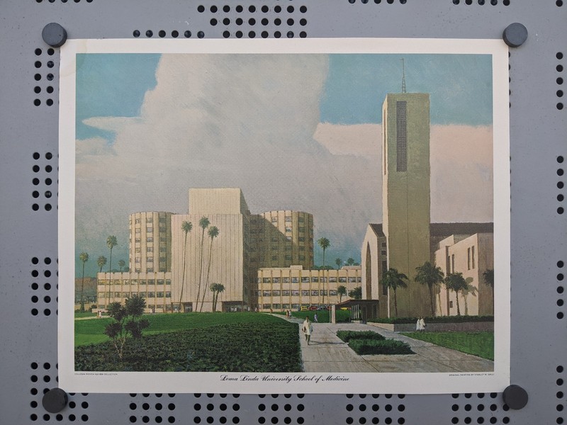 Rare Vintage ’60s «Loma Linda University School of Medicine» Lithograph