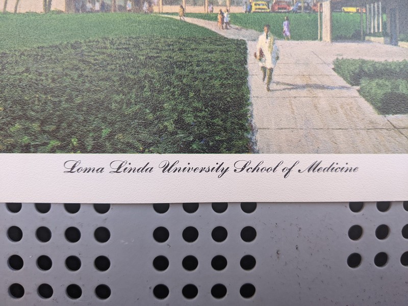 Rare Vintage '60s "Loma Linda University School of Medicine" Lithograph gallery