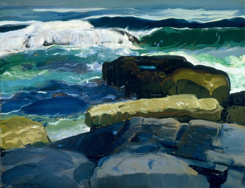 George Bellows Rolling Breakers VINTAGE art print antique painting