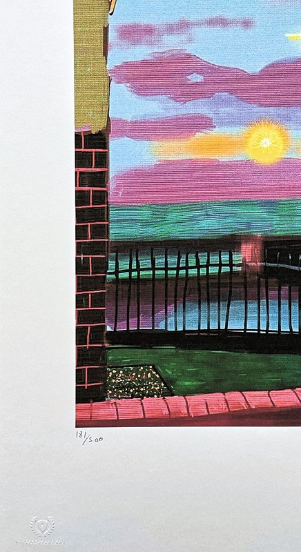 DAVID HOCKNEY - Untitled no.1072 - signed, numbered edition 181/500, 35x50 cm gallery
