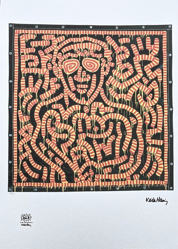 KEITH HARING – Loneliness – signed, numbered edition 54/150, 50×70 cm