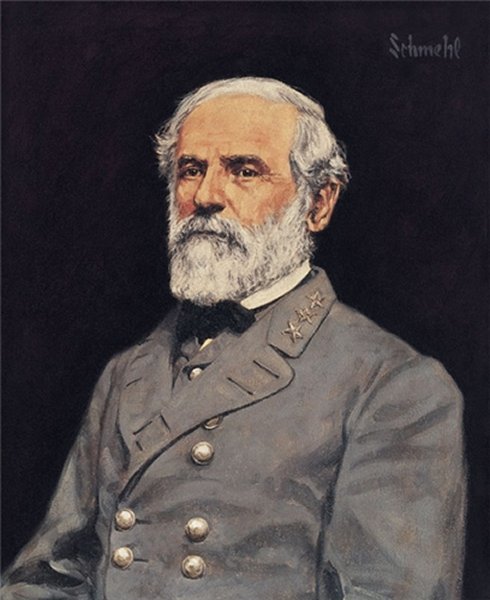 Robert E. Lee by Bradley Schmehl Civil War Battle Military Art 9×12 Paper Print