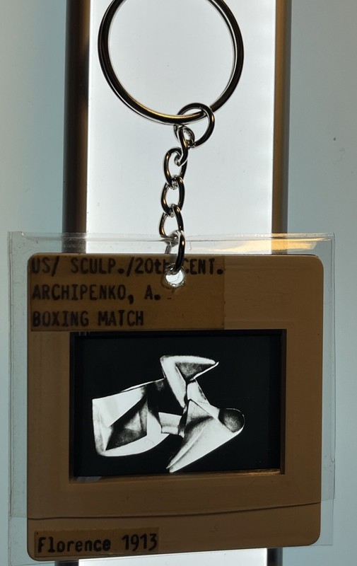 Alexander Archipenko «Boxing Match» Ukranian Avant-Garde Art 35mm Slide Keychain