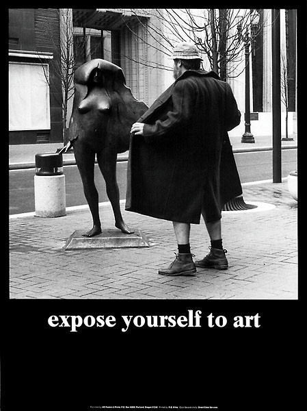 Expose Yourself to Art by M. Ryerson Male Flasher Art Print Poster 18×24