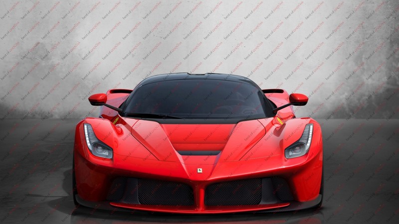 Ferrari LaFerrari Red Sports Race Car Poster Canvas Print Art Home Decor gallery