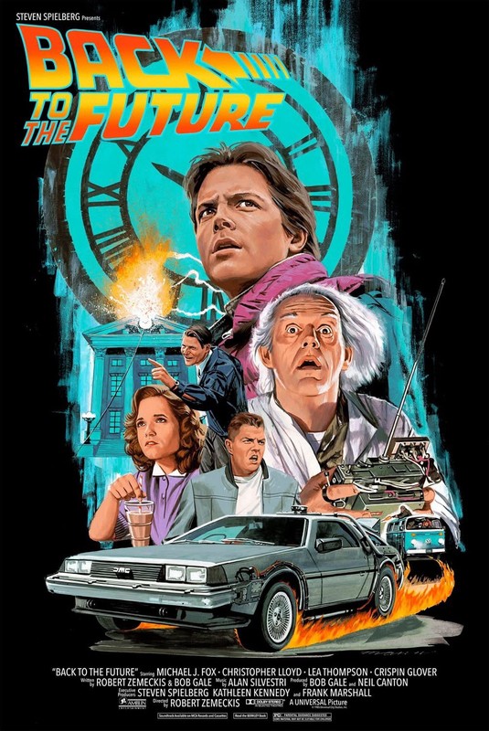 Back To The Future Paul Mann 24×36 Poster Screen Print nt Mondo BNG xx/60