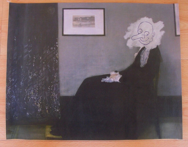 MR BEAN WHISTLERS MOTHER CANVAS PRINT POSTER PHOTO WALL ART DECOR FUNNY MOVIE