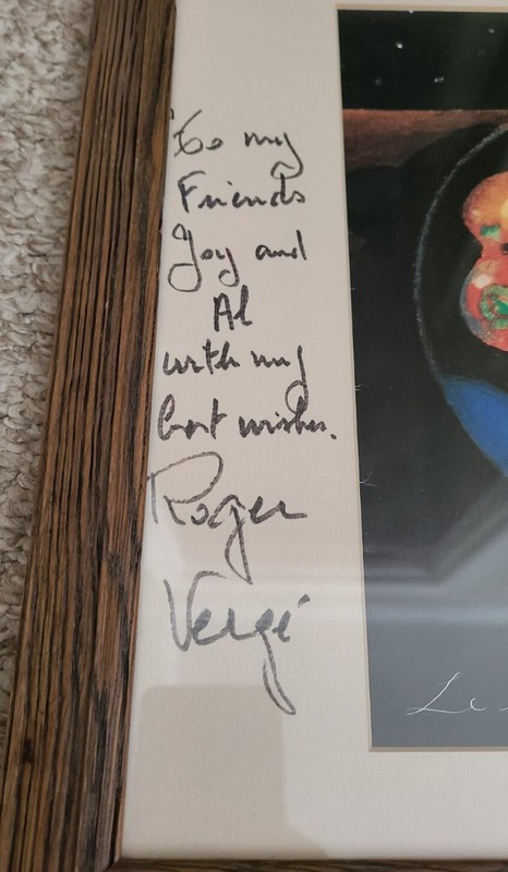 OOAK RARE Milton Glaser Framed Still Life Advertisement Signed Chef Roger Verge gallery