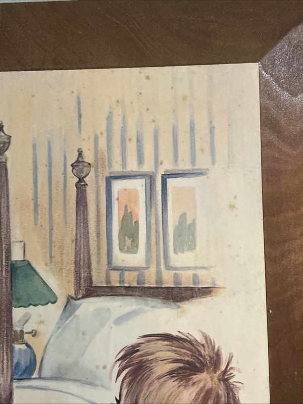 Vintage Prints 1979 Lithograph Pair Wood Girl Boy Praying Bedtime Coby Pictures gallery