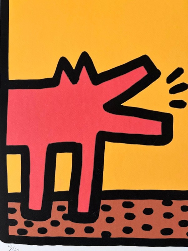 Keith Haring "Barking Dogs" Limited Edition (85/150) Signed Off set Lithograph gallery