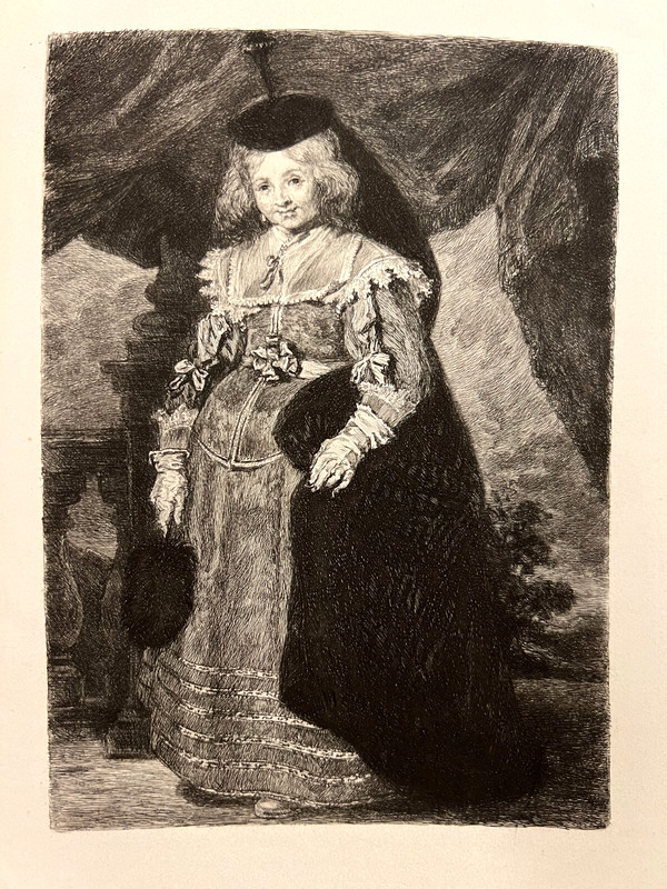 Portrait of Emerentia van Beresteyn-William Unger-19th Century Master Printmaker