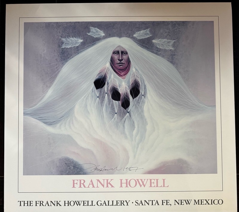 Frank Howell Gallery Print 1987 Hand Signed RIVER GENESIS 22x24 inch Santa Fe NM gallery