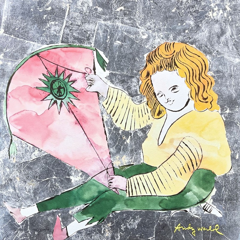 ANDY WARHOL – Blonde Girl – signed, numbered edition 77/2400, 60 x 60 cm