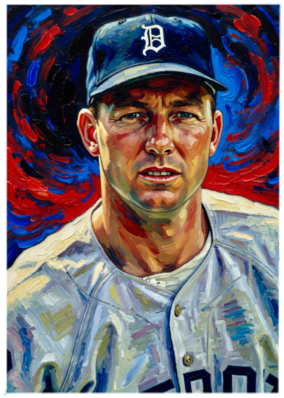 AL KALINE * Detroit Tigers * BASEBALL * Illustrated Art Card * ATC ACEO