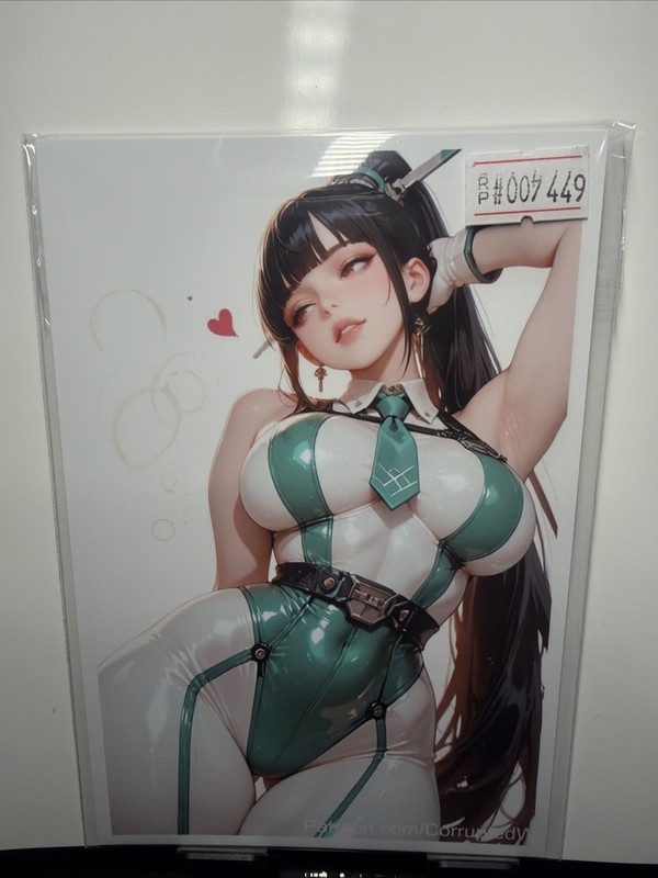 SFW Full Artwork Anime Waifu Professional 4x6 Photo print Lot Of 5 Arts