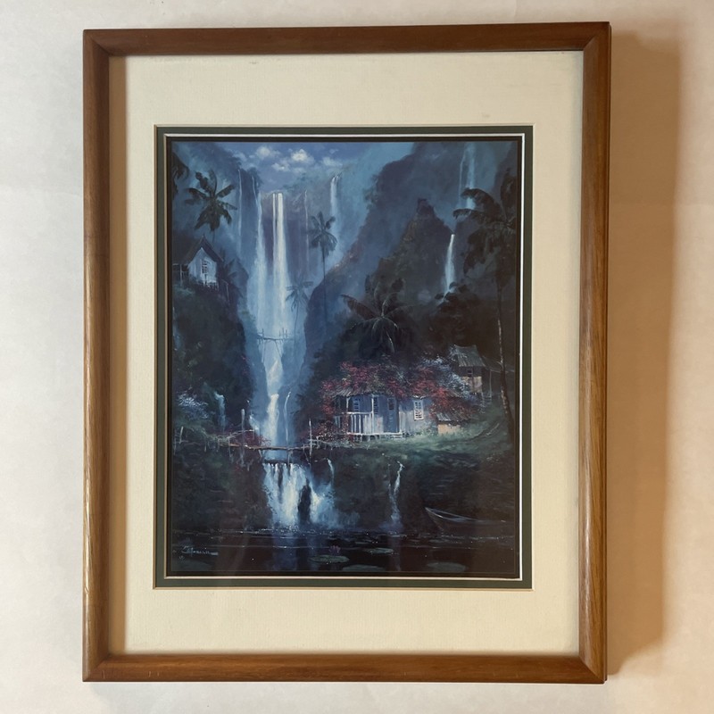 James Coleman "Peaceful Rhythm" Framed and Matted Hawaiian Art Print
