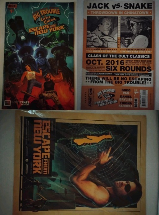 Escape From New York Poster Art + Big Trouble Loot Crate Comic #1 Collector Set